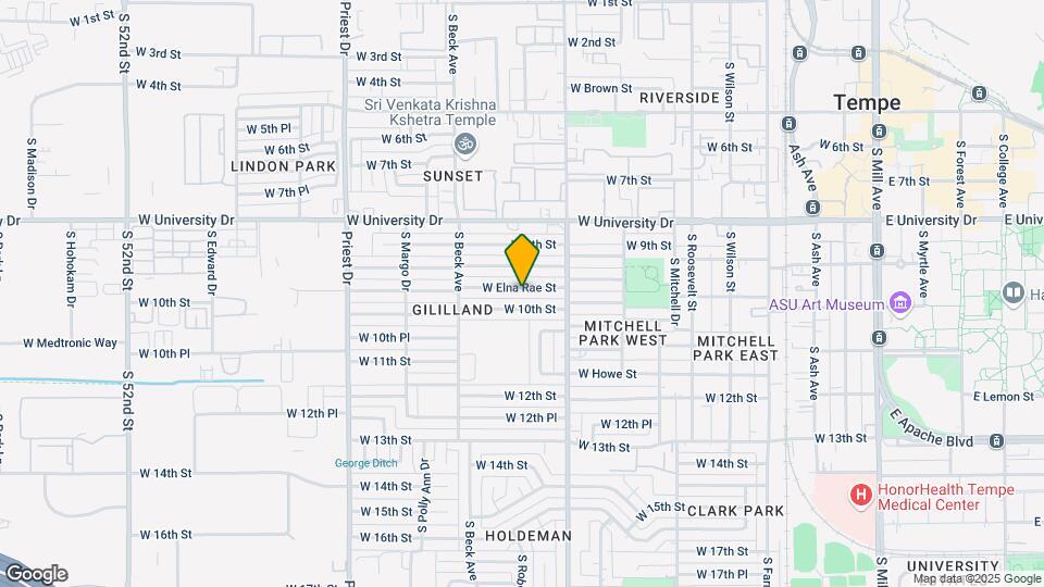 1047 W Elna Rae St Mapa y Detalles de la Ubicación