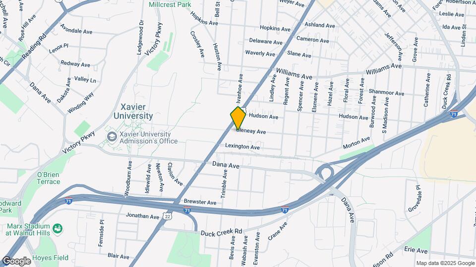 1923 Cleneay Ave Map and Location Details