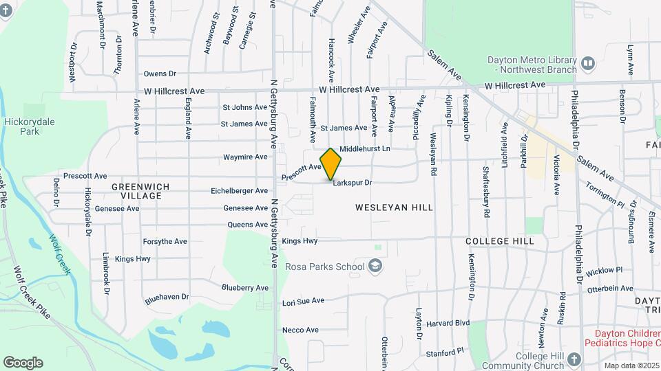 4054 Larkspur Dr Map and Location Details