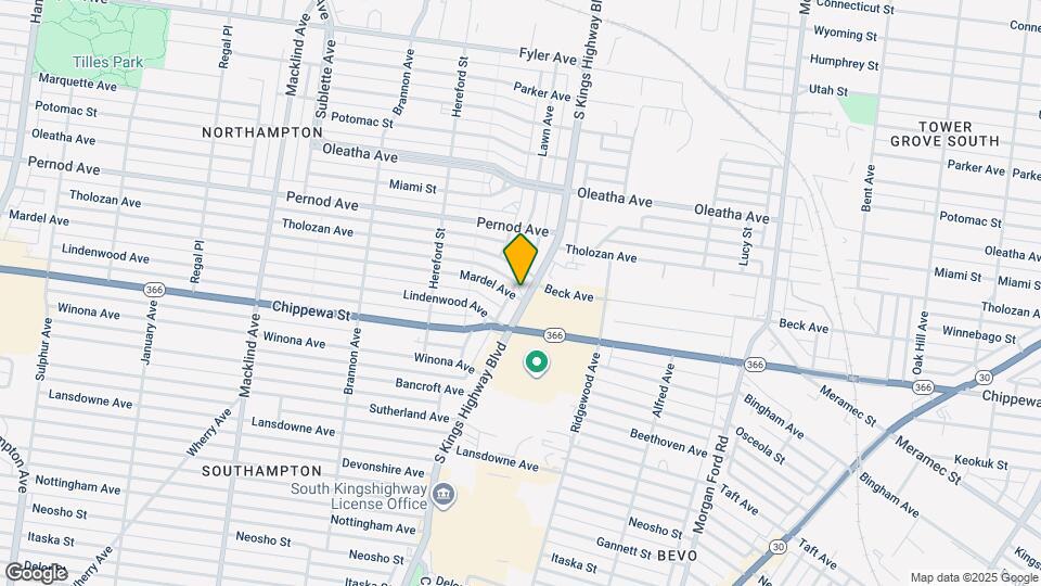 3723-3725-3725 S Kings Highway Blvd Map and Location Details