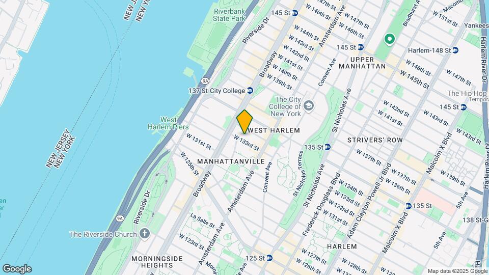 541 W 133rd St Map and Location Details