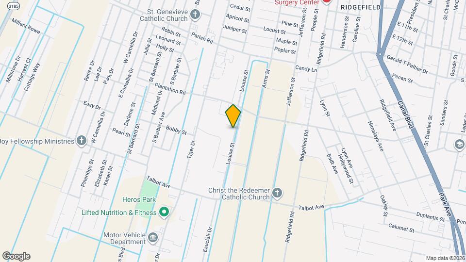 1300 Louise St Map and Location Details