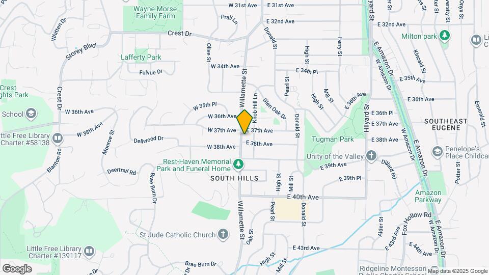 3761 Willamette St Map and Location Details
