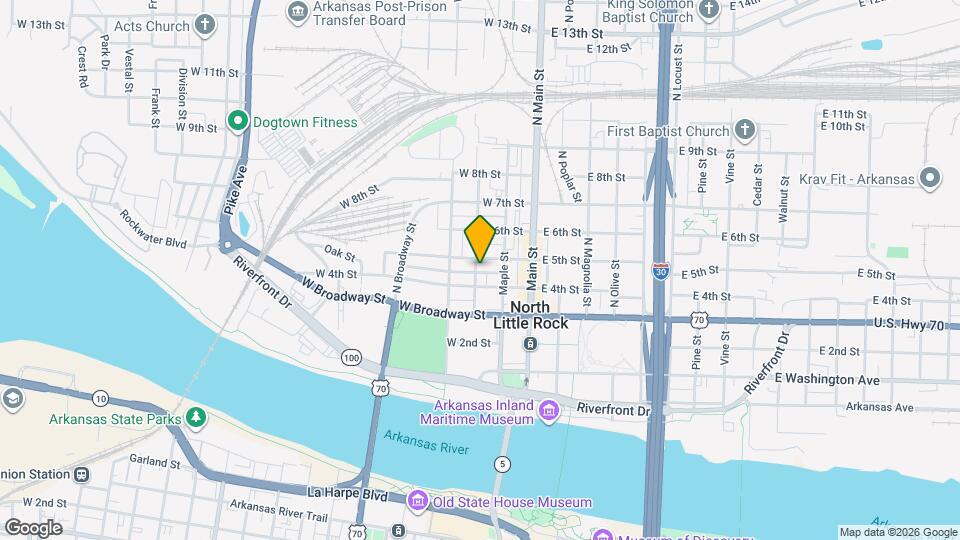 416 N Orange St Mapa y Detalles de la Ubicación