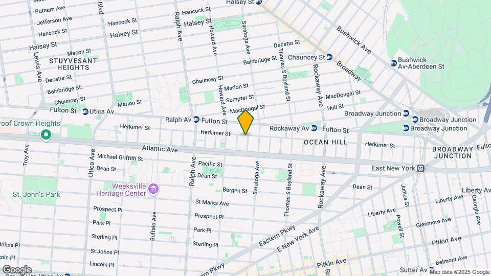 1088 Herkimer St Map and Location Details