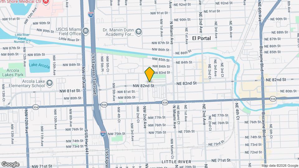 185 NW 82nd St Map and Location Details