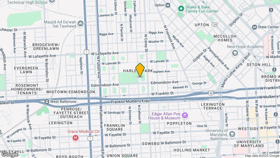 617 N Calhoun St, Unit 617 Calhoun Street Unit 2 Mapa y Detalles de la Ubicación