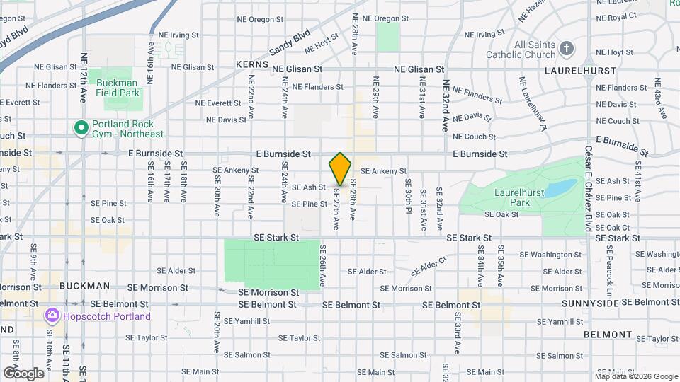 2706 SE Ash St Map and Location Details