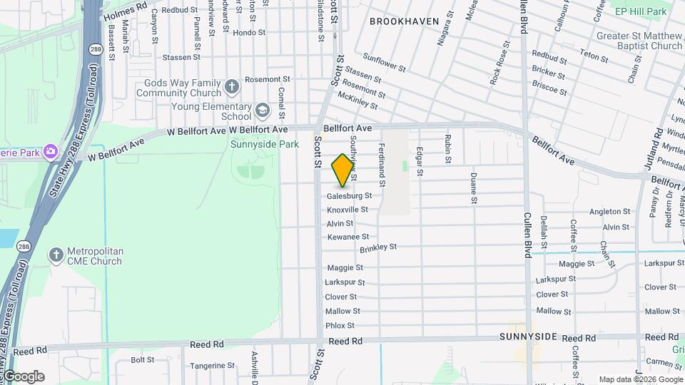 4137 Galesburg St Map and Location Details