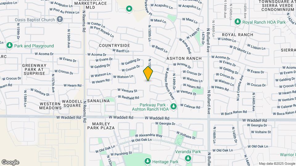 14228 N 150th Ln Map and Location Details