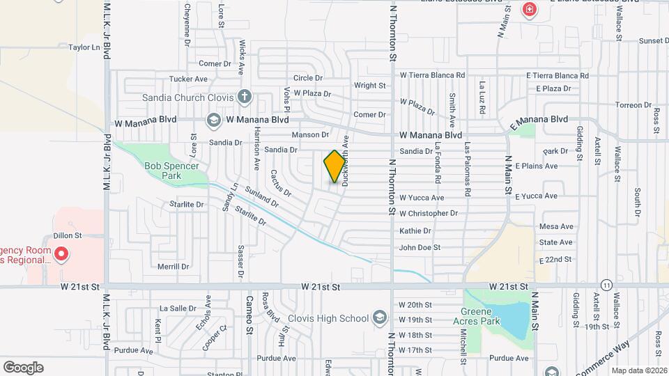 1004 W Yucca Ave Map and Location Details