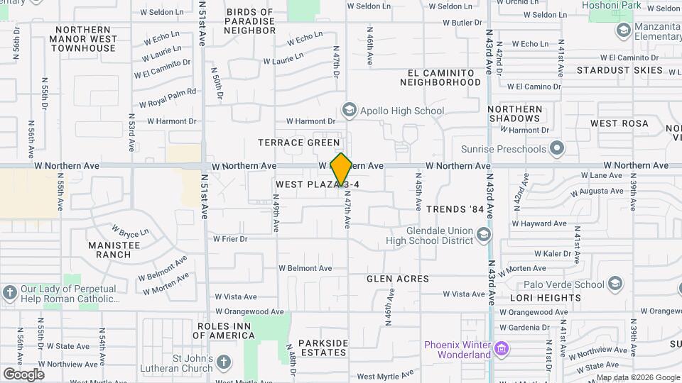 7804 N 47th Ave Map and Location Details