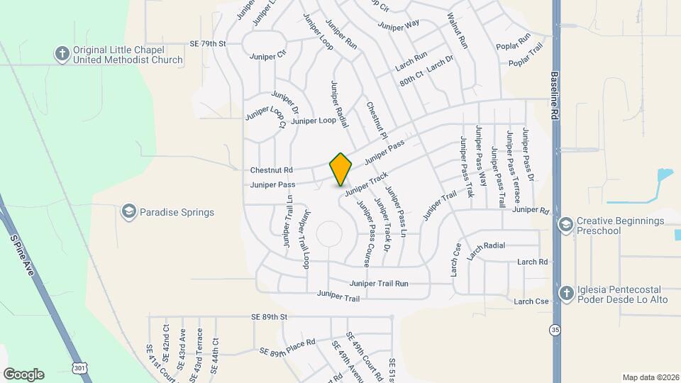 57 Juniper Track Mapa y Detalles de la Ubicación