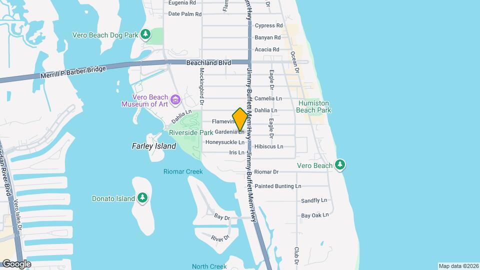 626 Gardenia Ln Map and Location Details