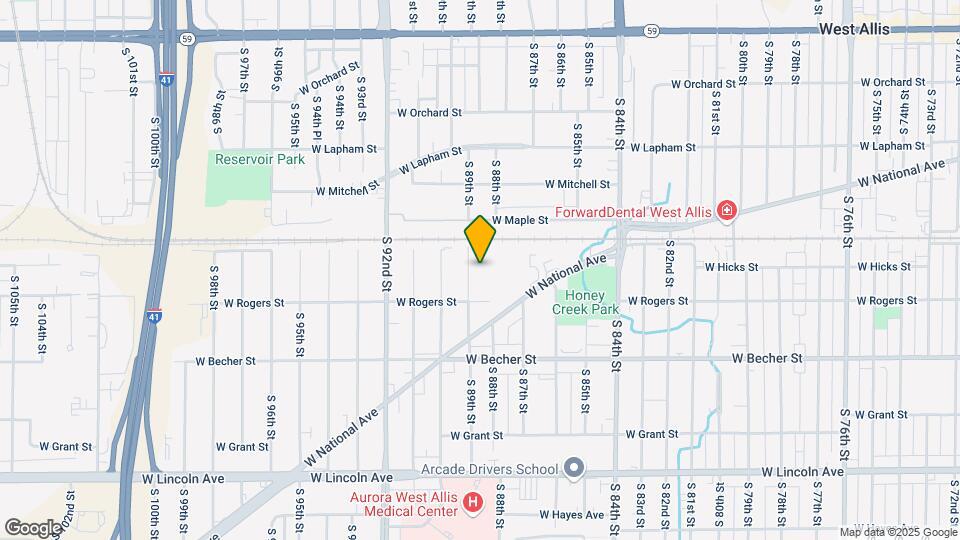 1932 S 89th St, Unit Lower Map and Location Details