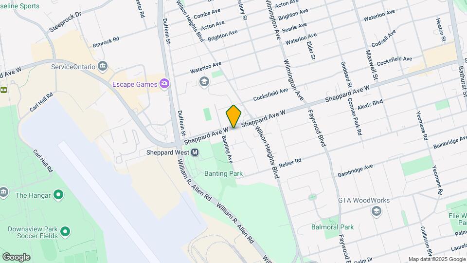 935 Sheppard Ave W Map and Location Details
