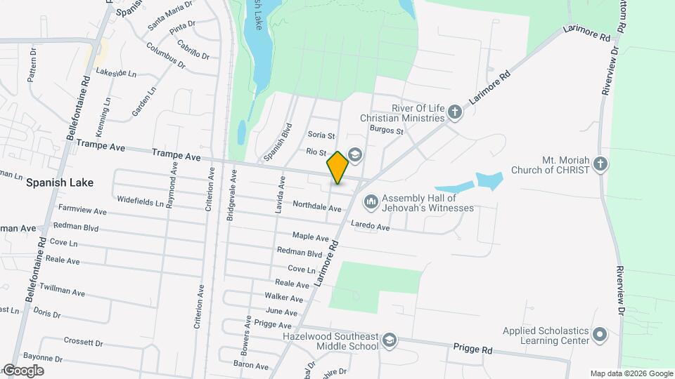 1017 Lakeview Ave Map and Location Details