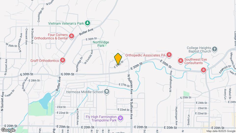 1609 E 31st St Map and Location Details