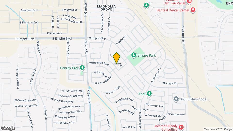 1018 W Corriente Dr Map and Location Details