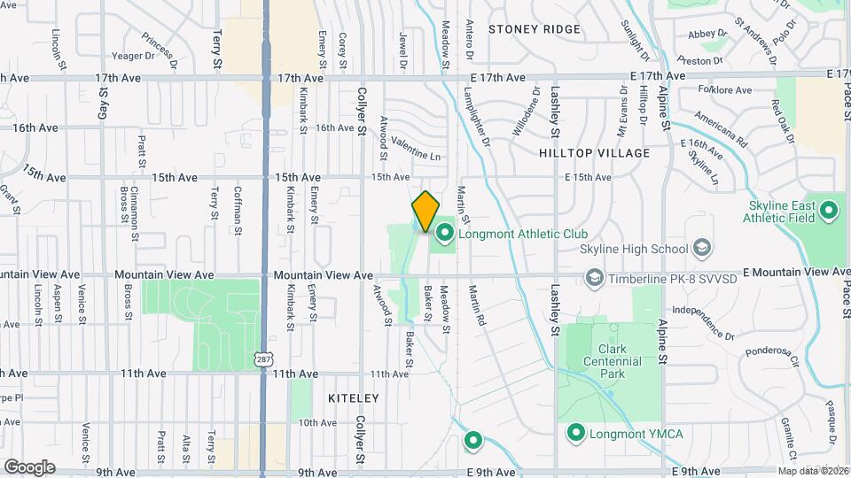 1335 Baker St Map and Location Details