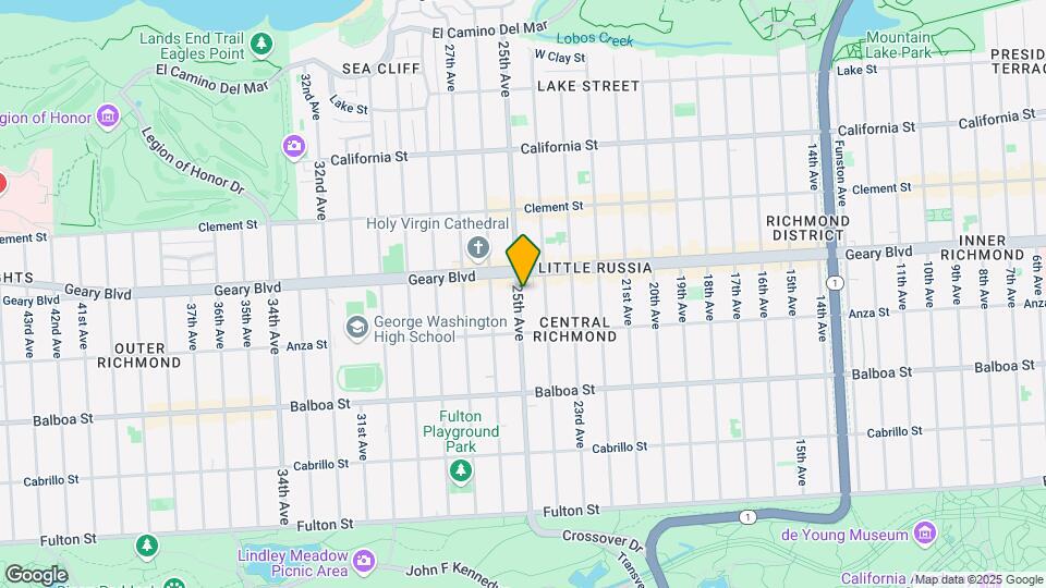 534 25th Ave Map and Location Details