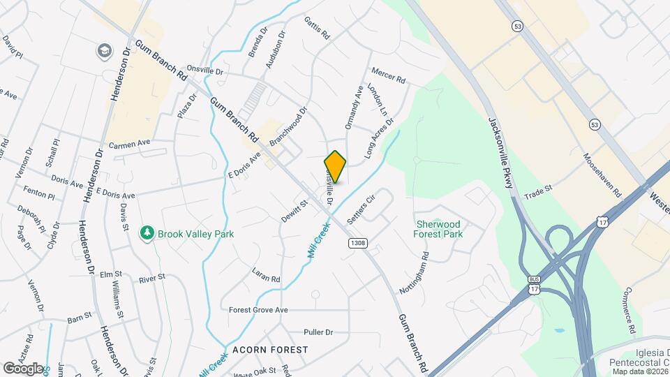 1006 Onsville Dr Map and Location Details