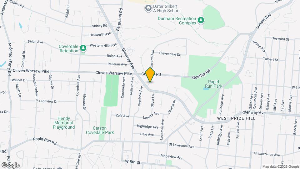 4814 Glenway Ave Map and Location Details