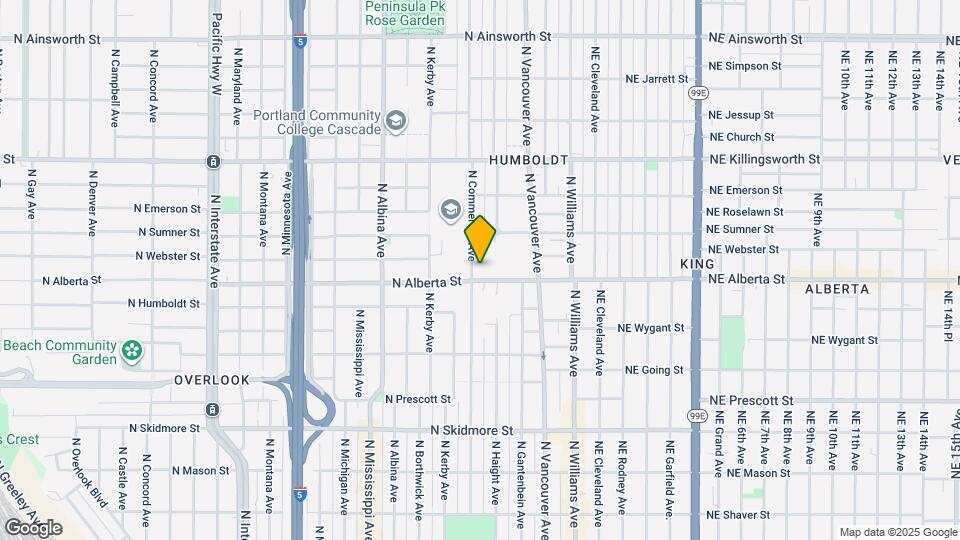 5016 N Commercial Ave Map and Location Details