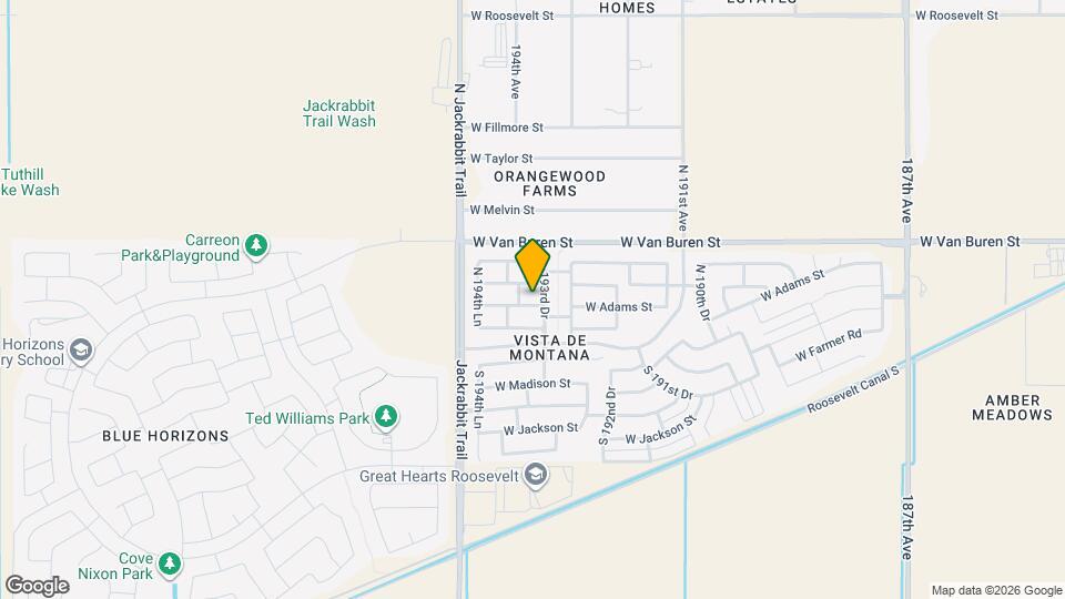 19378 W Adams St Map and Location Details