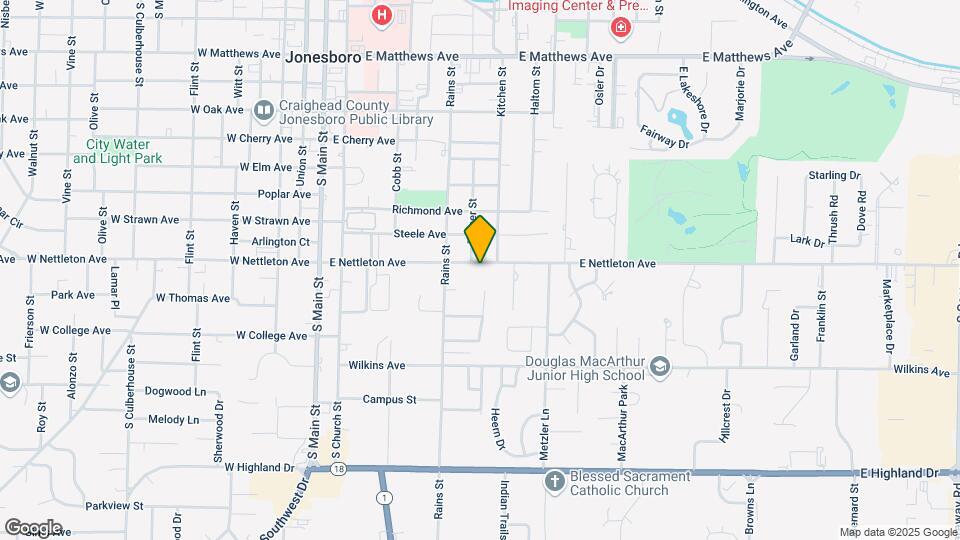 603 E Nettleton Ave Map and Location Details