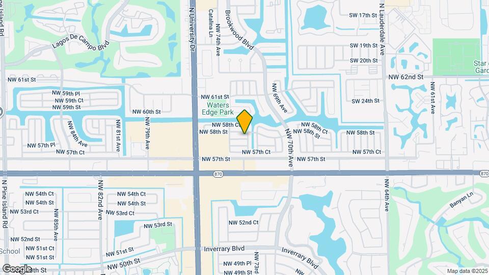 7303 NW 57th Pl Map and Location Details