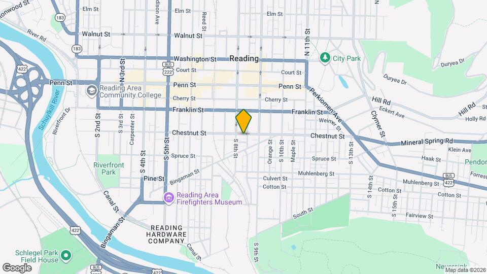 814 Chestnut St Map and Location Details