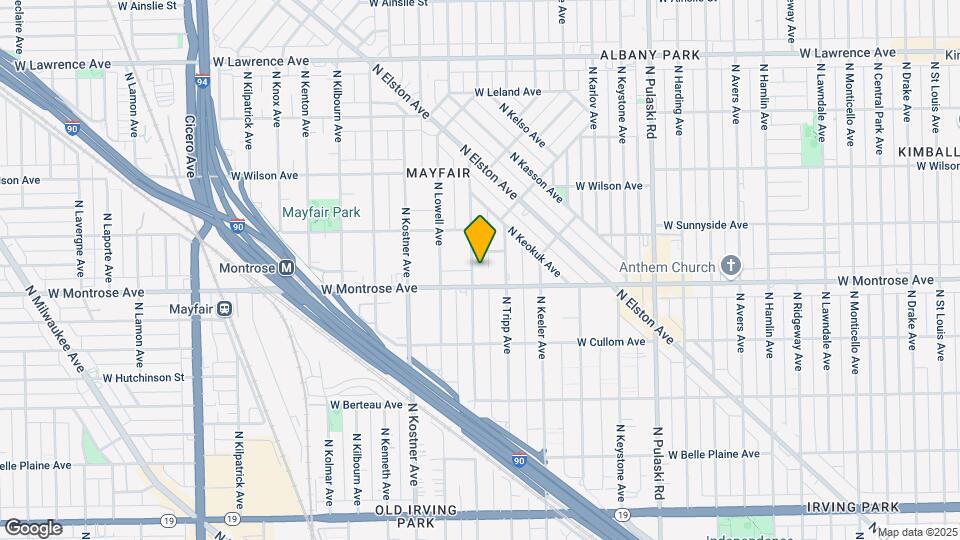 4415 N Kildare Ave Mapa y Detalles de la Ubicación