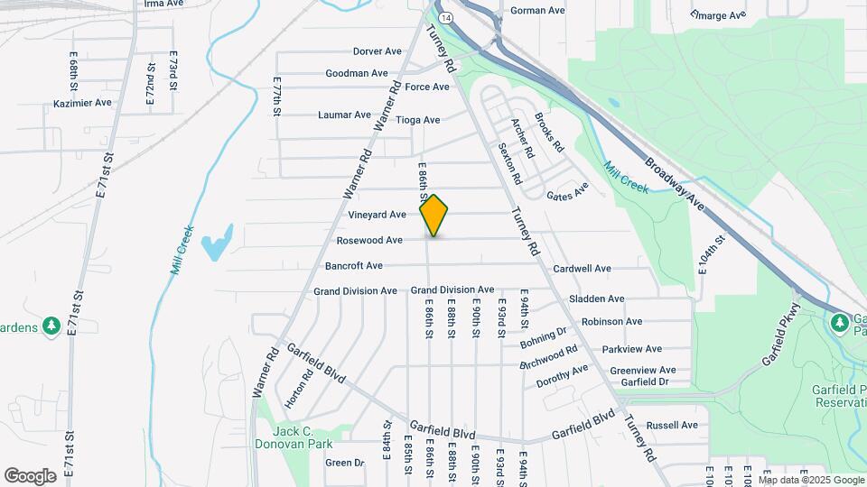 8606 Rosewood Ave Map and Location Details