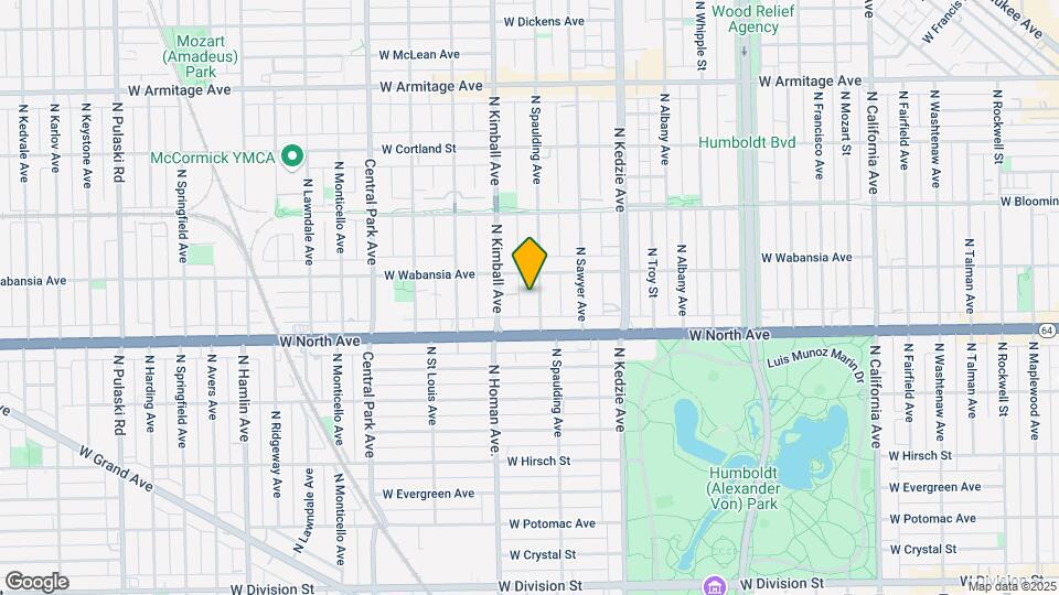 1636 N Spaulding Ave Map and Location Details
