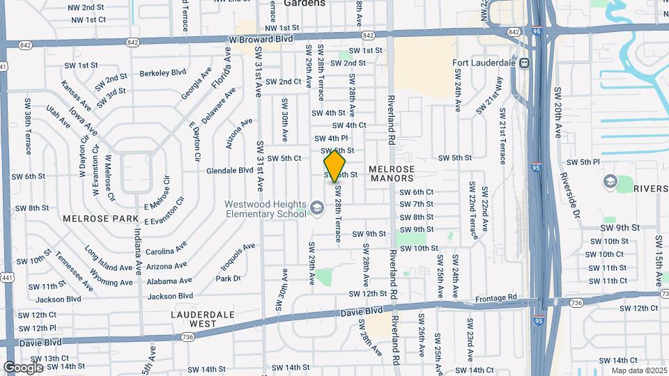 631 SW 28th Terrace Map and Location Details