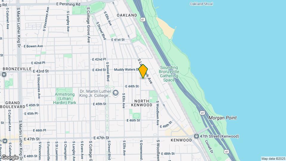 4343 S Greenwood Ave-Unit -1S Map and Location Details