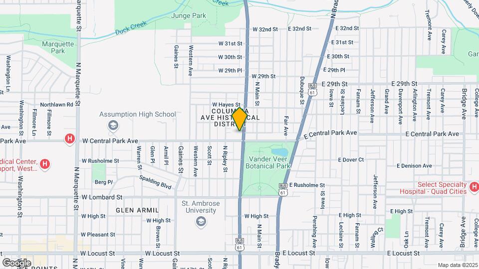 2612 N Harrison St, Unit Unit 4 Map and Location Details