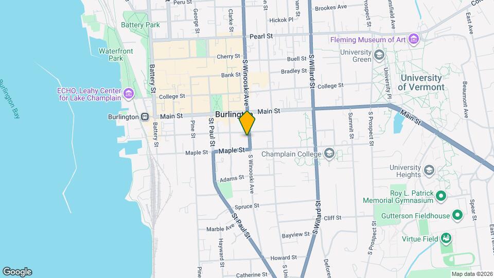 197 S Winooski Ave, Unit 3 Map and Location Details