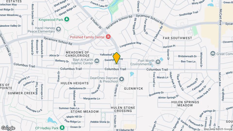 4409 Hulen Cir W Map and Location Details