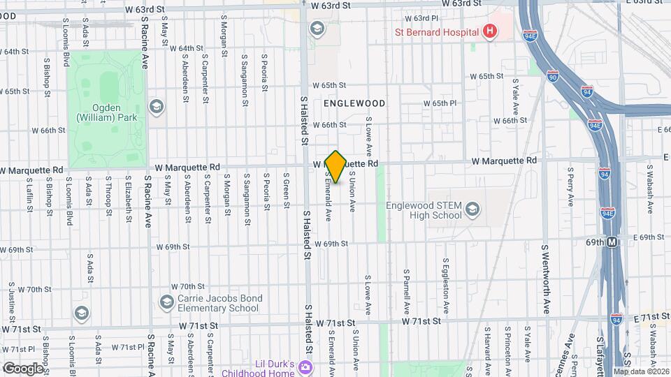 6739 S Emerald Ave, Unit #2 Mapa y Detalles de la Ubicación