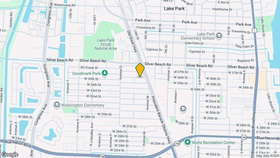 1157 W 36th St Map and Location Details