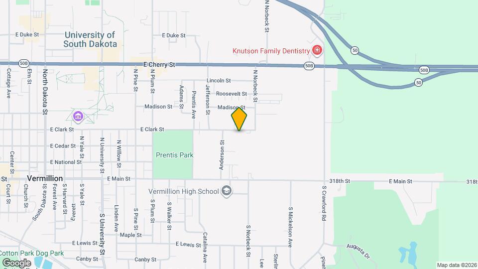 1305 E Clark St Map and Location Details