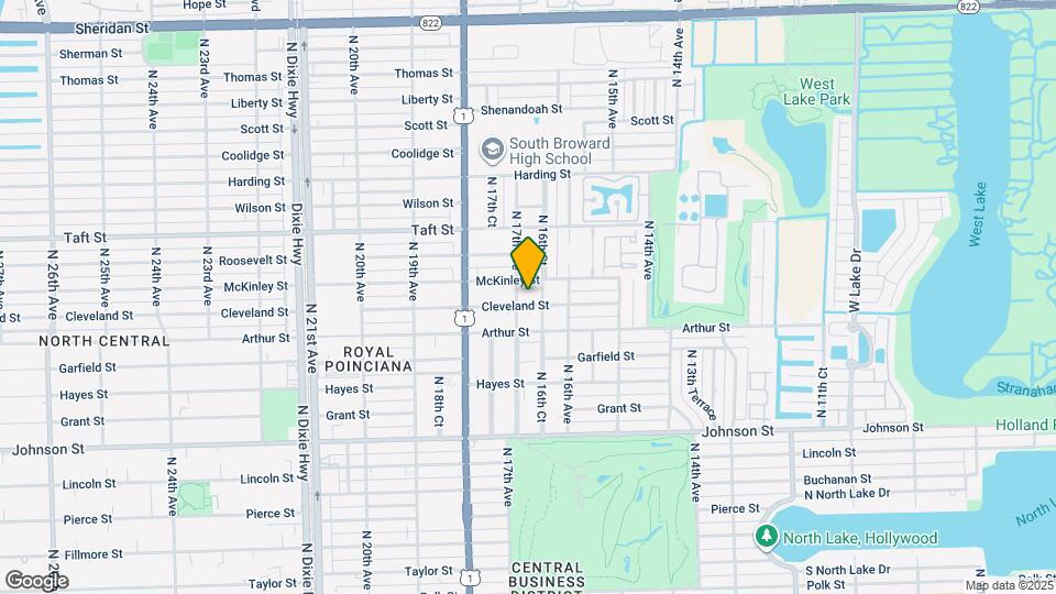 1637 Cleveland St Map and Location Details