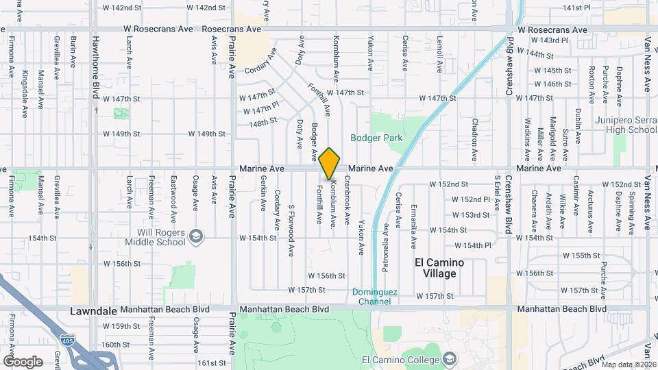 15123 Kornblum Ave. Map and Location Details