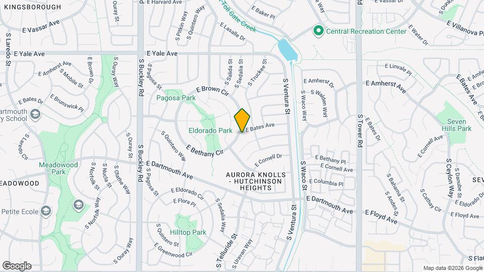 17676 E Bethany Cir Map and Location Details