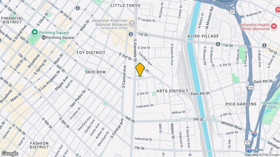 825 E 4th St, Unit 208 Mapa y Detalles de la Ubicación