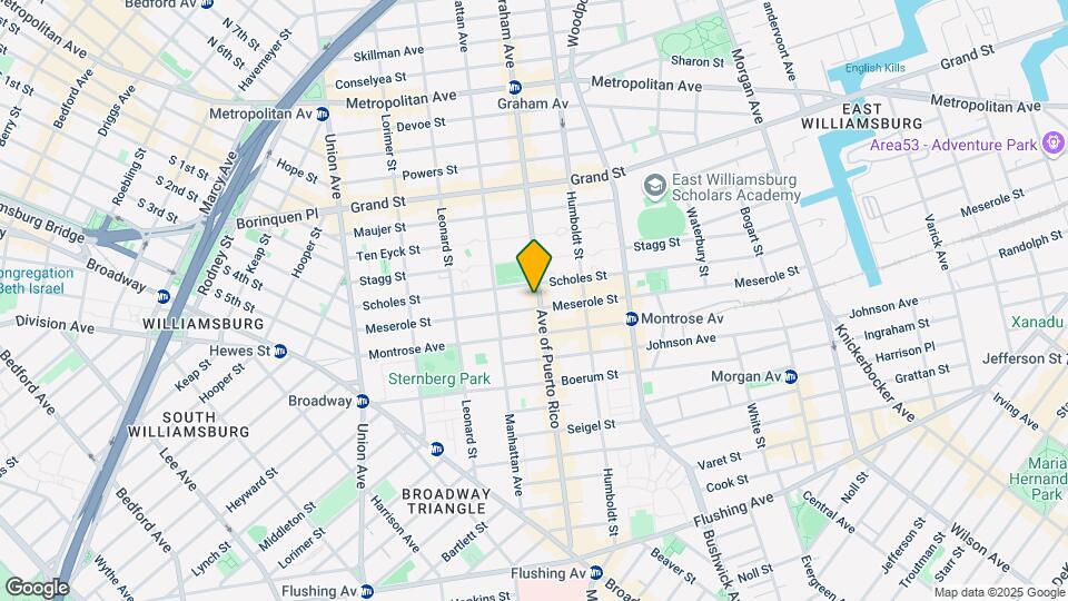 185 Graham Ave Mapa y Detalles de la Ubicación