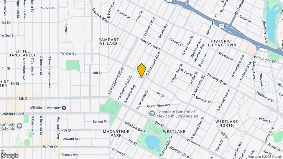 325 S Rampart Blvd Map and Location Details