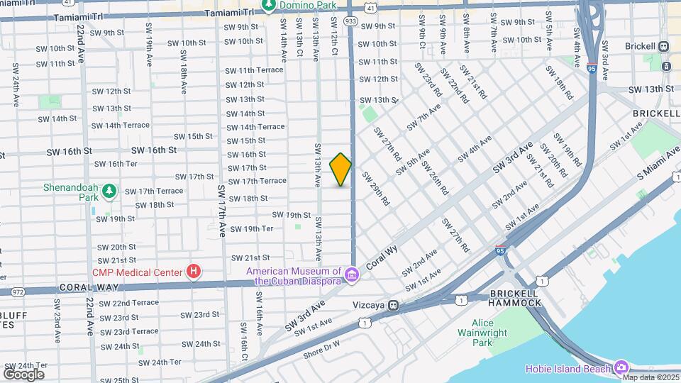 1232 SW 17th Terrace Map and Location Details